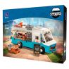 PANTASY 85011 XE TẢI THỰC PHẨM HOÀI CỔ bộ đồ chơi xếp lắp ráp ghép mô hình Creator RETRO FOOD TRUCK Sáng Tạo 2300 khối