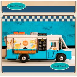PANTASY 85011 XE TẢI THỰC PHẨM HOÀI CỔ bộ đồ chơi xếp lắp ráp ghép mô hình Creator RETRO FOOD TRUCK Sáng Tạo 2300 khối