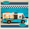 PANTASY 85011 XE TẢI THỰC PHẨM HOÀI CỔ bộ đồ chơi xếp lắp ráp ghép mô hình Creator RETRO FOOD TRUCK Sáng Tạo 2300 khối