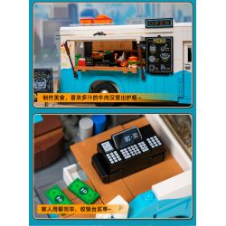 PANTASY 85011 XE TẢI THỰC PHẨM HOÀI CỔ bộ đồ chơi xếp lắp ráp ghép mô hình Creator RETRO FOOD TRUCK Sáng Tạo 2300 khối