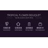 JIESTAR JJ9046 9046 BÓ HOA bộ đồ chơi xếp lắp ráp ghép mô hình Creator TROPICAL FLOWER BOUQUET Sáng Tạo 891 khối
