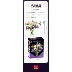 JIESTAR JJ9046 9046 BÓ HOA bộ đồ chơi xếp lắp ráp ghép mô hình Creator TROPICAL FLOWER BOUQUET Sáng Tạo 891 khối