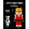 WANGAO 188018 GẤU CƠ STREET FIGHTER KEN 400% bộ đồ chơi xếp lắp ráp ghép mô hình BEAR ROBOT