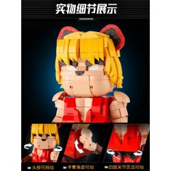 WANGAO 188018 GẤU CƠ STREET FIGHTER KEN 400% bộ đồ chơi xếp lắp ráp ghép mô hình BEAR ROBOT