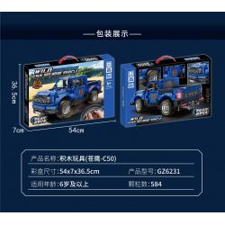 ZHEGAO GZ6231 6231 XE BÁN TẢI GOSHAWK C50 bộ đồ chơi xếp lắp ráp ghép mô hình Technic GOSHAWK-C50 Kỹ Thuật Công Nghệ Cao Mô Hình Phương Tiện 584 khối