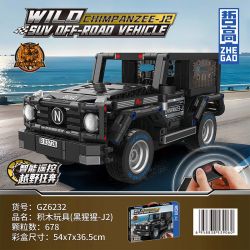 ZHEGAO GZ6232 6232 XE ĐỊA HÌNH CHIMP J2 bộ đồ chơi xếp lắp ráp ghép mô hình Technic CHIMPANZEE-J2 Kỹ Thuật Công Nghệ Cao Mô Hình Phương Tiện 678 khối