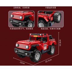 ZHEGAO GZ6233 6233 XE ĐỊA HÌNH RED LION M06 bộ đồ chơi xếp lắp ráp ghép mô hình Technic RED LION-M06 Kỹ Thuật Công Nghệ Cao Mô Hình Phương Tiện 571 khối