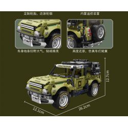 ZHEGAO GZ6235 6235 XE ĐỊA HÌNH CÁ SẤU RỪNG RẬM bộ đồ chơi xếp lắp ráp ghép mô hình Technic JUNGLE CROCOOILE Kỹ Thuật Công Nghệ Cao Mô Hình Phương Tiện 646 khối