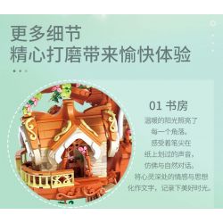 TAOTAOGUANG YEAR TT2001 2001 NGÔI NHÀ TRÊN CÂY RỪNG XANH bộ đồ chơi xếp lắp ráp ghép mô hình 2506 khối