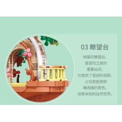 TAOTAOGUANG YEAR TT2001 2001 NGÔI NHÀ TRÊN CÂY RỪNG XANH bộ đồ chơi xếp lắp ráp ghép mô hình 2506 khối