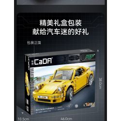 CADA DOUBLEE C62003 62003 RUF CTR 2017 XE THỂ THAO CHIM VÀNG 1:12 tỷ lệ 1:12 bộ đồ chơi xếp lắp ráp ghép mô hình Creator RUF CTR 2017 YELLOWBIRD Sáng Tạo 1515 khối