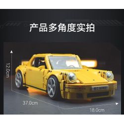 CADA DOUBLEE C62003 62003 RUF CTR 2017 XE THỂ THAO CHIM VÀNG 1:12 tỷ lệ 1:12 bộ đồ chơi xếp lắp ráp ghép mô hình Creator RUF CTR 2017 YELLOWBIRD Sáng Tạo 1515 khối