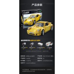 CADA DOUBLEE C62003 62003 RUF CTR 2017 XE THỂ THAO CHIM VÀNG 1:12 tỷ lệ 1:12 bộ đồ chơi xếp lắp ráp ghép mô hình Creator RUF CTR 2017 YELLOWBIRD Sáng Tạo 1515 khối