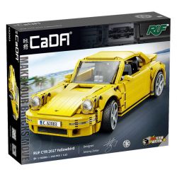 CADA DOUBLEE C62003 62003 RUF CTR 2017 XE THỂ THAO CHIM VÀNG 1:12 tỷ lệ 1:12 bộ đồ chơi xếp lắp ráp ghép mô hình Creator RUF CTR 2017 YELLOWBIRD Sáng Tạo 1515 khối