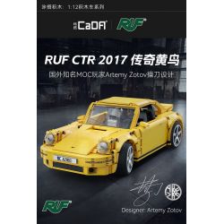 CADA DOUBLEE C62003 62003 RUF CTR 2017 XE THỂ THAO CHIM VÀNG 1:12 tỷ lệ 1:12 bộ đồ chơi xếp lắp ráp ghép mô hình Creator RUF CTR 2017 YELLOWBIRD Sáng Tạo 1515 khối