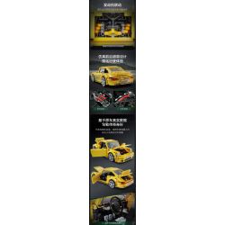 CADA DOUBLEE C62003 62003 RUF CTR 2017 XE THỂ THAO CHIM VÀNG 1:12 tỷ lệ 1:12 bộ đồ chơi xếp lắp ráp ghép mô hình Creator RUF CTR 2017 YELLOWBIRD Sáng Tạo 1515 khối