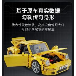 CADA DOUBLEE C62003 62003 RUF CTR 2017 XE THỂ THAO CHIM VÀNG 1:12 tỷ lệ 1:12 bộ đồ chơi xếp lắp ráp ghép mô hình Creator RUF CTR 2017 YELLOWBIRD Sáng Tạo 1515 khối