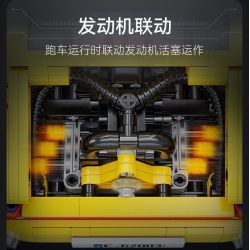 CADA DOUBLEE C62003 62003 RUF CTR 2017 XE THỂ THAO CHIM VÀNG 1:12 tỷ lệ 1:12 bộ đồ chơi xếp lắp ráp ghép mô hình Creator RUF CTR 2017 YELLOWBIRD Sáng Tạo 1515 khối