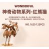 WANGE LIGAO DR.LUCK 1620 QUÁI THÚ TUYỆT VỜI GẤU TRÚC ĐỎ bộ đồ chơi xếp lắp ráp ghép mô hình Creator WONDERFUL ANIMALS Sáng Tạo 125 khối