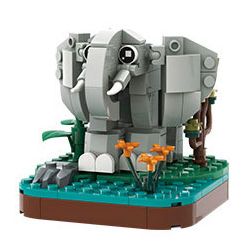 WANGE LIGAO DR.LUCK 1623 QUÁI THÚ TUYỆT VỜI VOI bộ đồ chơi xếp lắp ráp ghép mô hình Creator WONDERFUL ANIMALS Sáng Tạo 139 khối