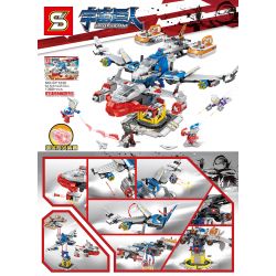 SHENG YUAN SY SY1230 1230 non  PHI THUYỀN KHỔNG LỒ bộ đồ chơi xếp lắp ráp ghép mô hình Ultraman UNIVERSE GIANT Vệ Binh Vũ Trụ Siêu Nhân Điện Quang 1380 khối