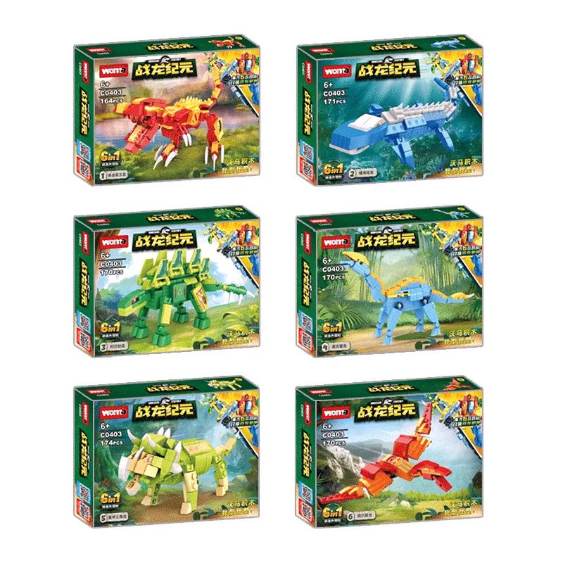 WOMA C0403 0403 non  SIÊU XE BỌC THÉP SAMURAI VXL bộ đồ chơi xếp lắp ráp ghép mô hình DINOSAUR CENTURY 1019 khối