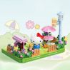TOP TOY TC2318 2318 TÒA NHÀ PHỤ KHÔNG THỂ TIN ĐƯỢC CỦA GIA ĐÌNH SANRIO KHU VƯỜN MA THUẬT HELLO KITTY bộ đồ chơi xếp lắp ráp ghép mô hình SANRIO CHARACTERS HELLO KITTY
