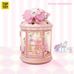 TOP TOY TC2310 2310 SANRIO ÁNH SÁNG TUYỆT VỜI MELODY BEAUTY POP ROOM bộ đồ chơi xếp lắp ráp ghép mô hình SANRIO CHARACTERS