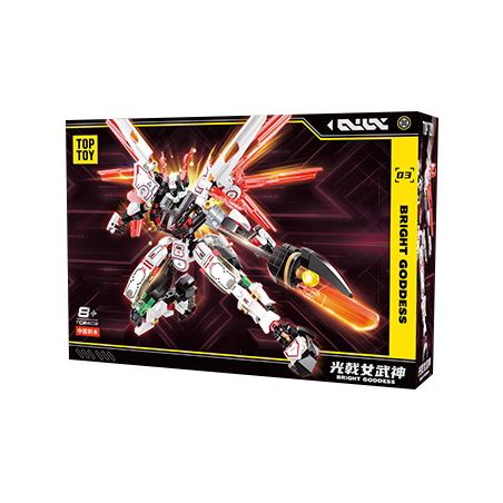 TOP TOY TC2403 2403 HALBERD VALKYRIE MECHA bộ đồ chơi xếp lắp ráp ghép mô hình BRIGHT GODDESS 400 khối
