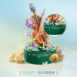 TOP TOY TC2702 2702 PHONG TRÀO HOA HỘP NHẠC VIOLON bộ đồ chơi xếp lắp ráp ghép mô hình VIOLIN