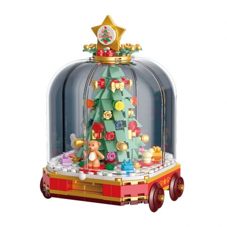 JAKI JK5163 5163 CÂY GIÁNG SINH VUI VẺ bộ đồ chơi xếp lắp ráp ghép mô hình Creator Sáng Tạo