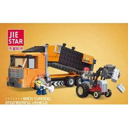JIESTAR 51031 THÀNH PHỐ TOÀN CẦU XE XÂY DỰNG bộ đồ chơi xếp lắp ráp ghép mô hình City CITY GLOBAL BACK TURNING ENGINEERING VEHICLE 336 khối