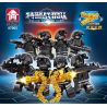 LE YI 87005 MÔ HÌNH ĐỘI SÓI SWAT 8 bộ đồ chơi xếp lắp ráp ghép mô hình City POLICE TRAINING CAMP Thành Phố