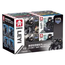 LE YI 78009 XE MÁY TẤN CÔNG SWAT 8 MẪU bộ đồ chơi xếp lắp ráp ghép mô hình City ASSAULT SWAT MOTORCYCLE Thành Phố