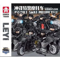 LE YI 78009 XE MÁY TẤN CÔNG SWAT 8 MẪU bộ đồ chơi xếp lắp ráp ghép mô hình City ASSAULT SWAT MOTORCYCLE Thành Phố