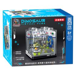 ZHEGAO 971013 CÔNG VIÊN KHỦNG LONG TRUNG QUỐC VIỆN NGHIÊN CỨU bộ đồ chơi xếp lắp ráp ghép mô hình DINOSAUR VIRTUAL PARK 244 khối