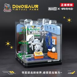 ZHEGAO 971014 CÔNG VIÊN KHỦNG LONG TRUNG QUỐC BẢO TÀNG bộ đồ chơi xếp lắp ráp ghép mô hình DINOSAUR VIRTUAL PARK 250 khối