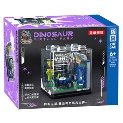 ZHEGAO 971015 CÔNG VIÊN KHỦNG LONG TRUNG QUỐC HUẤN LUYỆN TÁI XÂY DỰNG bộ đồ chơi xếp lắp ráp ghép mô hình DINOSAUR VIRTUAL PARK 241 khối