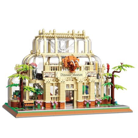 ZHEGAO 613000 BẢO TÀNG KHỦNG LONG bộ đồ chơi xếp lắp ráp ghép mô hình DINOSAUR MUSEUM 2788 khối