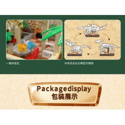 ZHEGAO 613000 BẢO TÀNG KHỦNG LONG bộ đồ chơi xếp lắp ráp ghép mô hình DINOSAUR MUSEUM 2788 khối