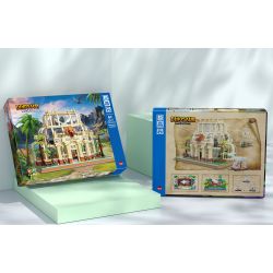 ZHEGAO 613000 BẢO TÀNG KHỦNG LONG bộ đồ chơi xếp lắp ráp ghép mô hình DINOSAUR MUSEUM 2788 khối