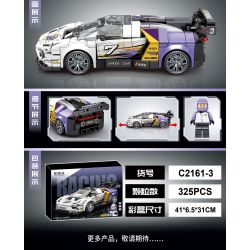 KOZOSHA C2161-3 2161-3 XE SANG JISU MÀU TÍM bộ đồ chơi xếp lắp ráp ghép mô hình Speed Champions Racing Cars Đua Xe Công Thức 325 khối