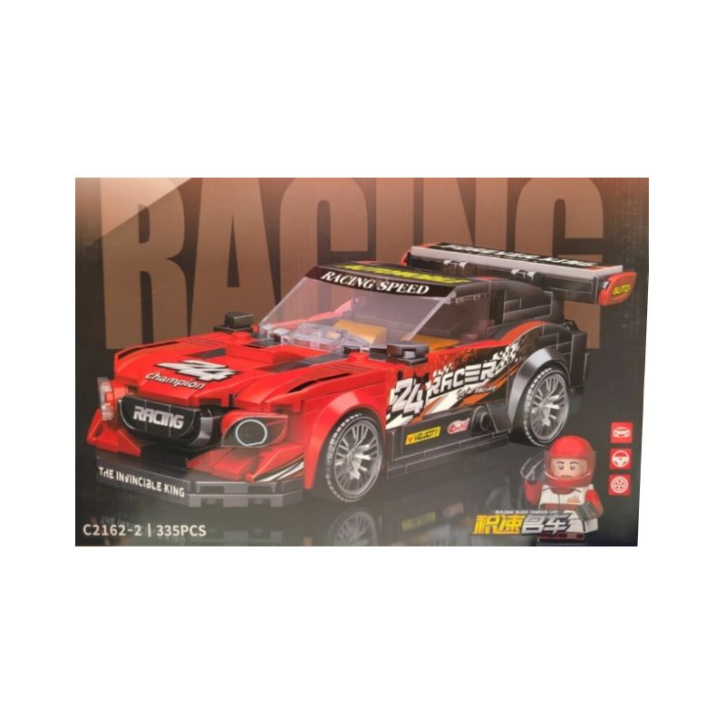 KOZOSHA C2162-2 2162-2 XE SANG JISU MÀU ĐỎ bộ đồ chơi xếp lắp ráp ghép mô hình Speed Champions Racing Cars Đua Xe Công Thức 335 khối