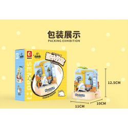 SEMBO 612016 THẾ GIỚI HAI MẶT CỦA XIAO LIUYA LÀM GIÀU NHỜ GẠCH VÀ VỮA bộ đồ chơi xếp lắp ráp ghép mô hình 338 khối