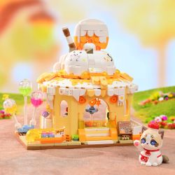 KEEPPLEY K28020 28020 CẢNH ĐƯỜNG PHỐ DỄ THƯƠNG CHÚ MÈO THAM LAM CỬA HÀNG BÁNH MUPPET bộ đồ chơi xếp lắp ráp ghép mô hình