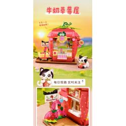 KEEPPLEY K28020 28020 CẢNH ĐƯỜNG PHỐ DỄ THƯƠNG CHÚ MÈO THAM LAM CỬA HÀNG BÁNH MUPPET bộ đồ chơi xếp lắp ráp ghép mô hình