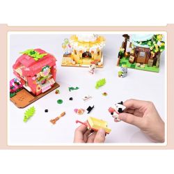 KEEPPLEY K28020 28020 CẢNH ĐƯỜNG PHỐ DỄ THƯƠNG CHÚ MÈO THAM LAM CỬA HÀNG BÁNH MUPPET bộ đồ chơi xếp lắp ráp ghép mô hình