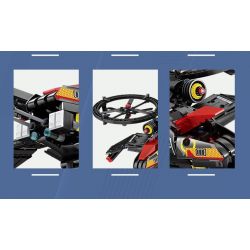 Kazi KY1111 1111 MECHA TIA CHỚP ĐEN bộ đồ chơi xếp lắp ráp ghép mô hình Technic BLACK LIGHTNING MECHA Kỹ Thuật Công Nghệ Cao Mô Hình Phương Tiện 946 khối