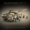 QuanGuan 100252 Quan Guan 100252 XE TĂNG PANTHER bộ đồ chơi xếp lắp ráp ghép mô hình Military Army PANZERKAMPFWAGEN V PANTHER AUSF.G Quân Sự Bộ Đội 2136 khối