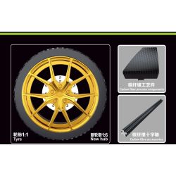 TYGOLL T5046 5046 AVENTADOR SVJ 1:6 tỷ lệ 1:6 bộ đồ chơi xếp lắp ráp ghép mô hình Technic Kỹ Thuật Công Nghệ Cao Mô Hình Phương Tiện 6628 khối